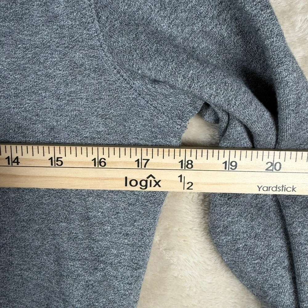 Ralph Lauren Kids Gray Sweatshirt Dress Toggle Neck Patch Logo Red Stripe‎ XL 16